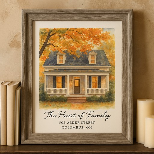 House portrait transformation